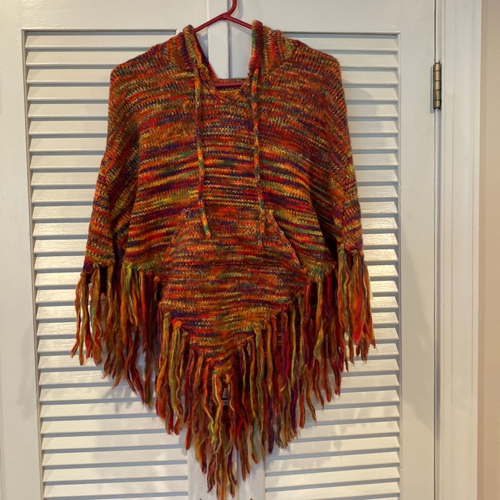 Lucky brand knit poncho